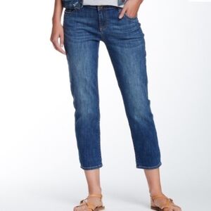 Kut from the Kloth Bardot Skinny Boyfriend Blue Ankle Jeans Size 8